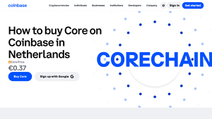 Screenshot of How to Buy Core (CORECHAIN) in United States - Coinbase