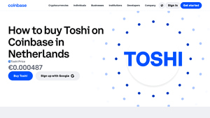 Screenshot of How to Buy Toshi (TOSHI) in United States - Coinbase