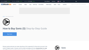 Screenshot of How to Buy Sonic (S) Guide 2025 - CoinCodex