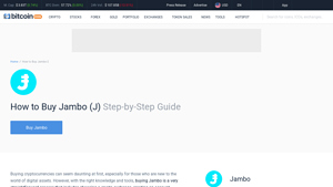 Screenshot of How to Buy Jambo (J) Guide 2025 | CoinCodex
