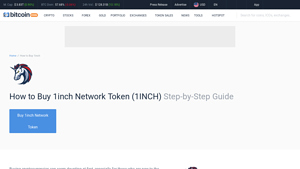 Screenshot of How to Buy 1inch Network Token (1INCH) Guide 2025 | CoinCodex