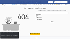 Screenshot of ARC (ARC) Exchanges - Where to Buy,Sell,Trade - CoinLore