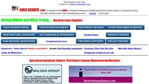 Cold Header - Supplier Locator