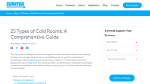 Cold Room China - Comprehensive Guide to 25 Cold Room Types