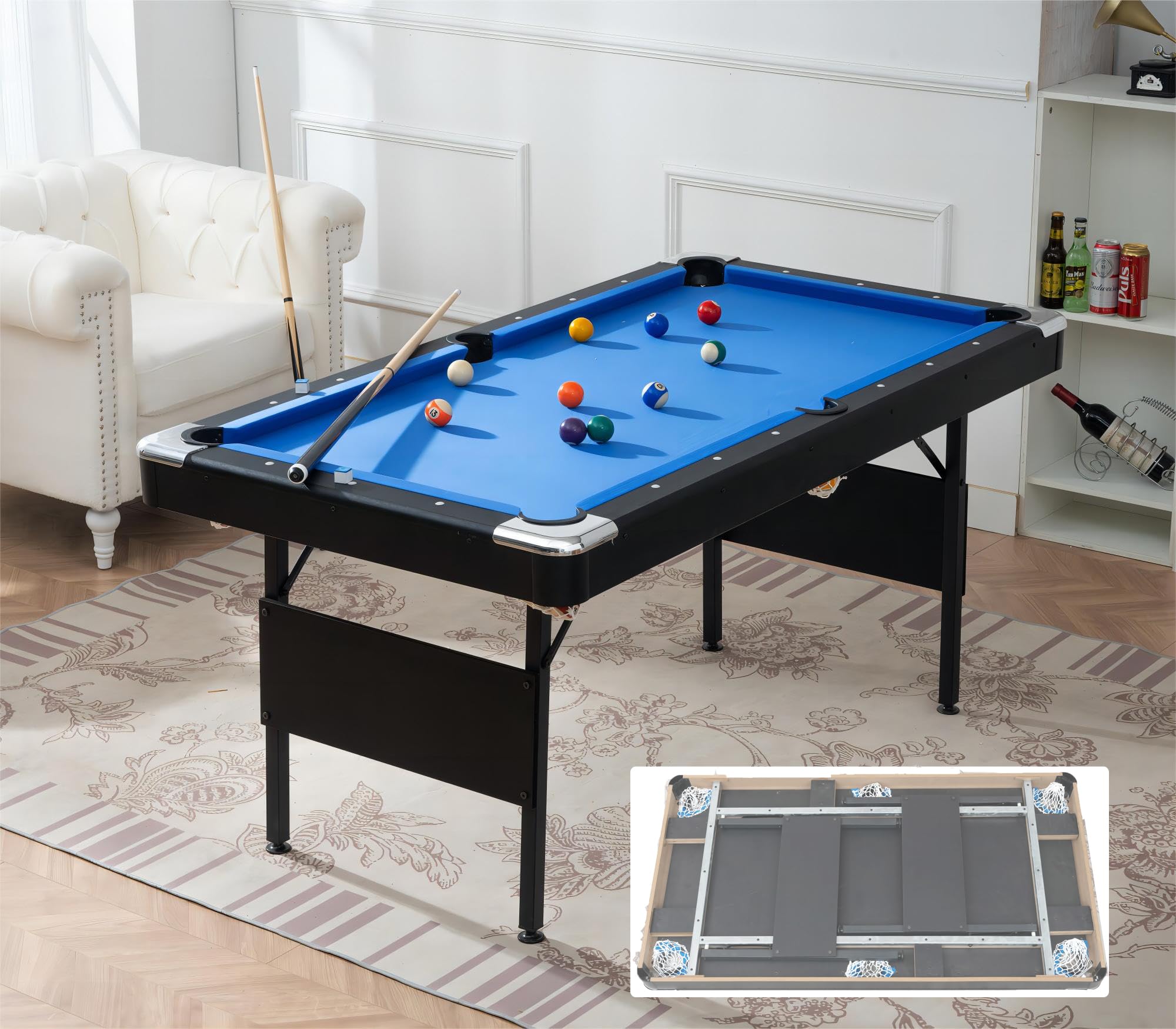 An application scenario or product detail of collapsible pool table - Image 2