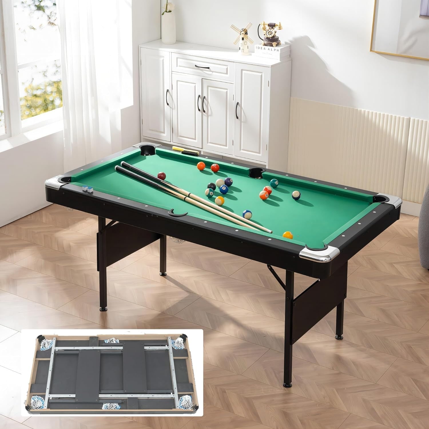 An application scenario or product detail of collapsible pool table - Image 13