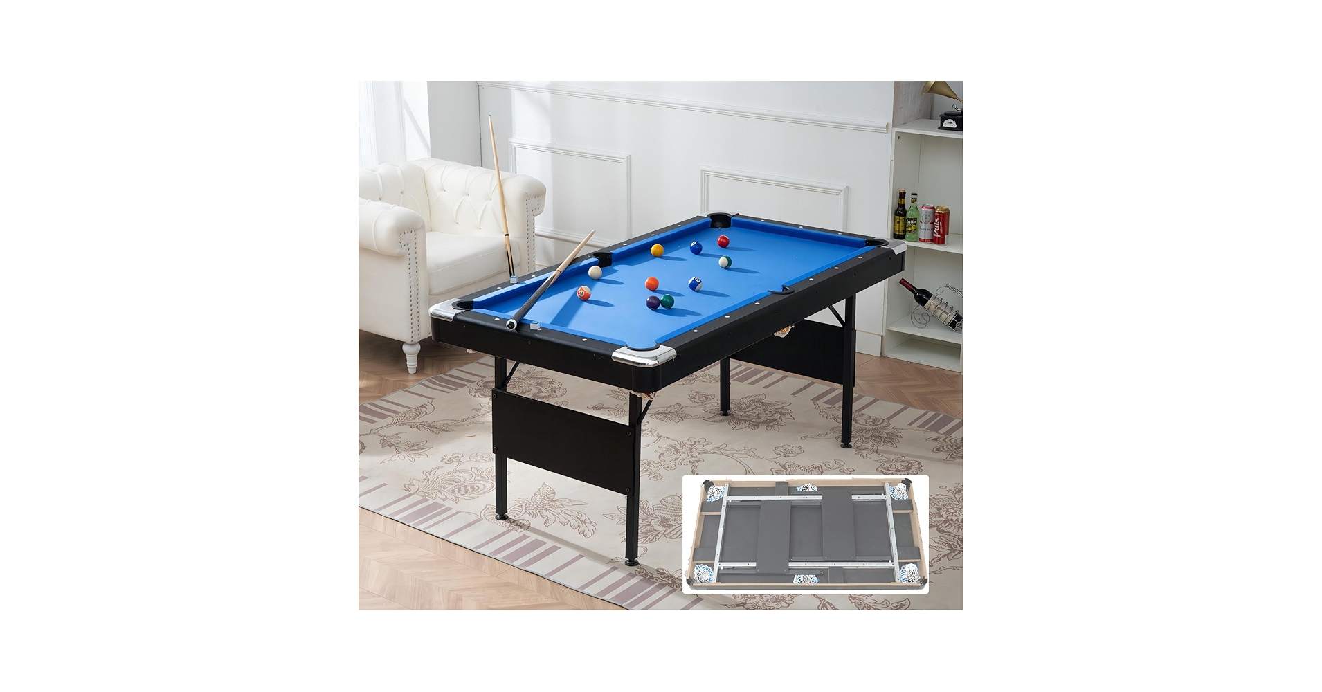 An application scenario or product detail of collapsible pool table - Image 14