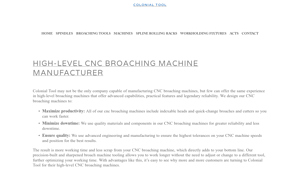 Colonial Tool - CNC Broaching Machines