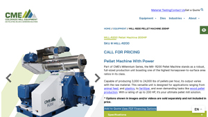 Colorado Mill Equipment - MILL-R200 Pellet Machine