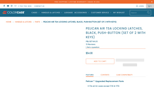 Pelican - TSA Locking Latches Set