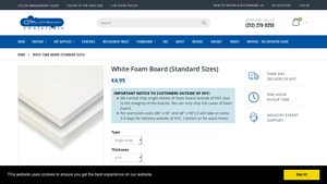 Columbia Omni Studio - White Foam Board