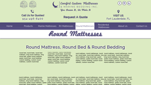 Comfort Custom Bedding - Round Mattresses & Custom Bedding