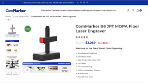 ComMarker - B6 JPT MOPA Fiber Laser Engraver