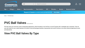 Commercial Industrial Supply - PVC Ball Valves