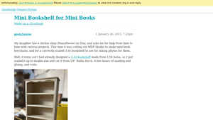 Glowforge - Mini Bookshelf Display