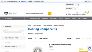 Component Hardware - Bearing Components