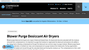 Compressor World - Blower Purge Desiccant Air Dryers