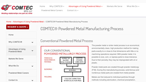 COMTEC - Powdered Metal Manufacturing