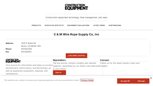 C & M Wire Rope Supply Co - Construction Equipment