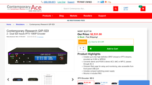 Contemporary Research - QIP-SDI 2 IPTV Encoder
