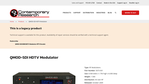 Contemporary Research - QMOD-SDI HDTV Modulator