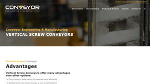 Conveyor Engineering - Vertical Screw Conveyors