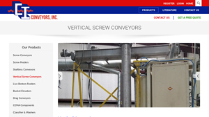 Conveyors Inc - Vertical Screw Conveyors