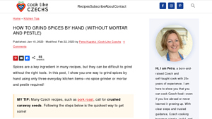 Cook Like Czechs - Spice Grinding Essentials