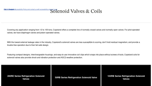 Copeland - Solenoid Valves and Coils