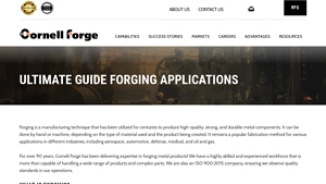 Cornell Forge - Custom Forged Steel Parts