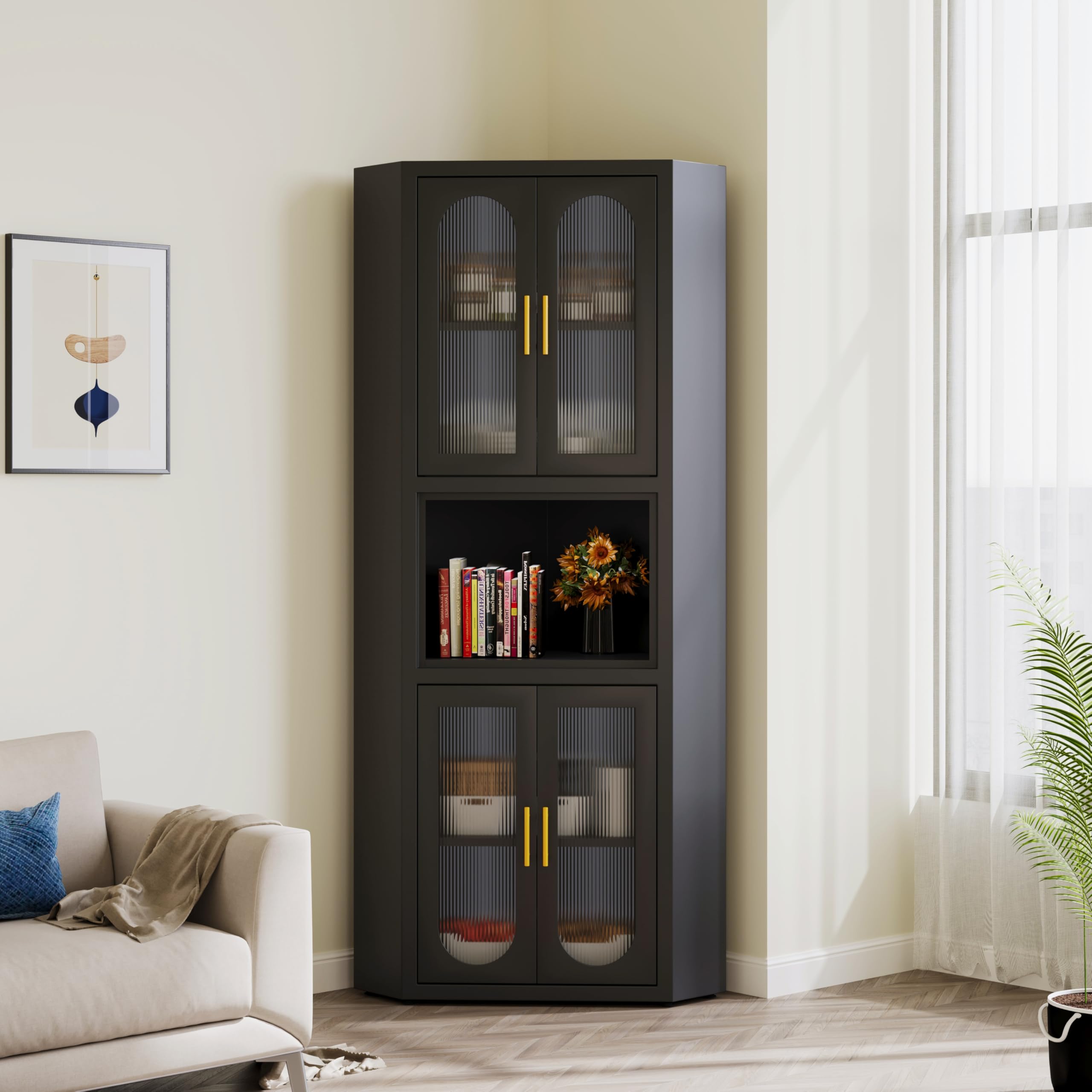 An application scenario or product detail of corner tall cupboard - Image 11