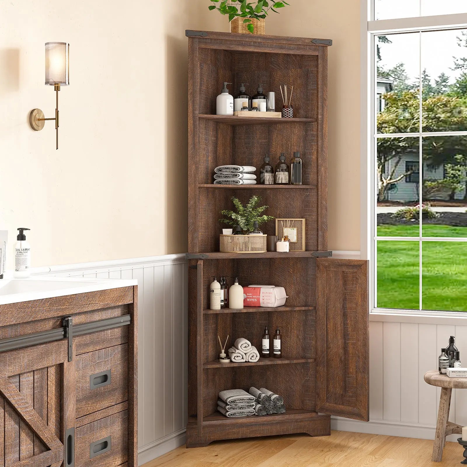 An application scenario or product detail of corner tall cupboard - Image 16