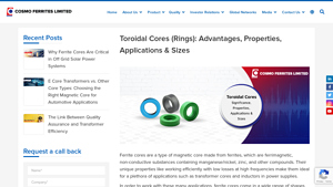 CosmoFerrites - Toroidal Cores