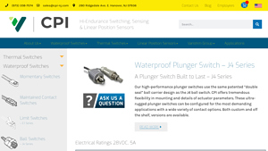 CPI - Plunger Switch J4 Series