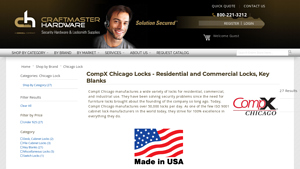 CompX Chicago - Chicago Cabinet Lock
