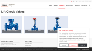 CRANE ChemPharma & Energy - Lift Check Valves