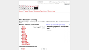 Crossword Tracker - Protective Coverings