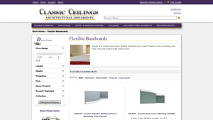 Classic Ceilings - Decorative Flexible Baseboards