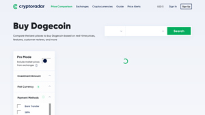 Screenshot of Buy Dogecoin: Compare 19 Best Exchanges (235 Reviews)