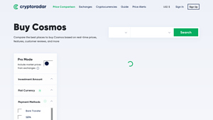 Screenshot of Buy Cosmos: Compare 14 Best Exchanges (220 Reviews)