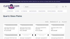 CureUV - Quartz Glass Plates