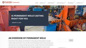 Custom Castings - Permanent Mold Aluminum Casting