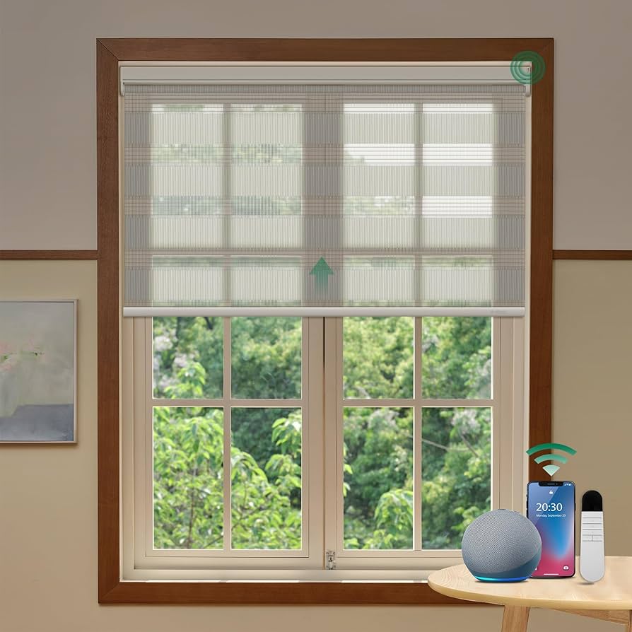 An application scenario or product detail of customized zebra blinds with motor - Image 16