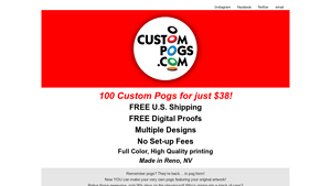 Custom Pogs - 100 Custom Pogs for $38