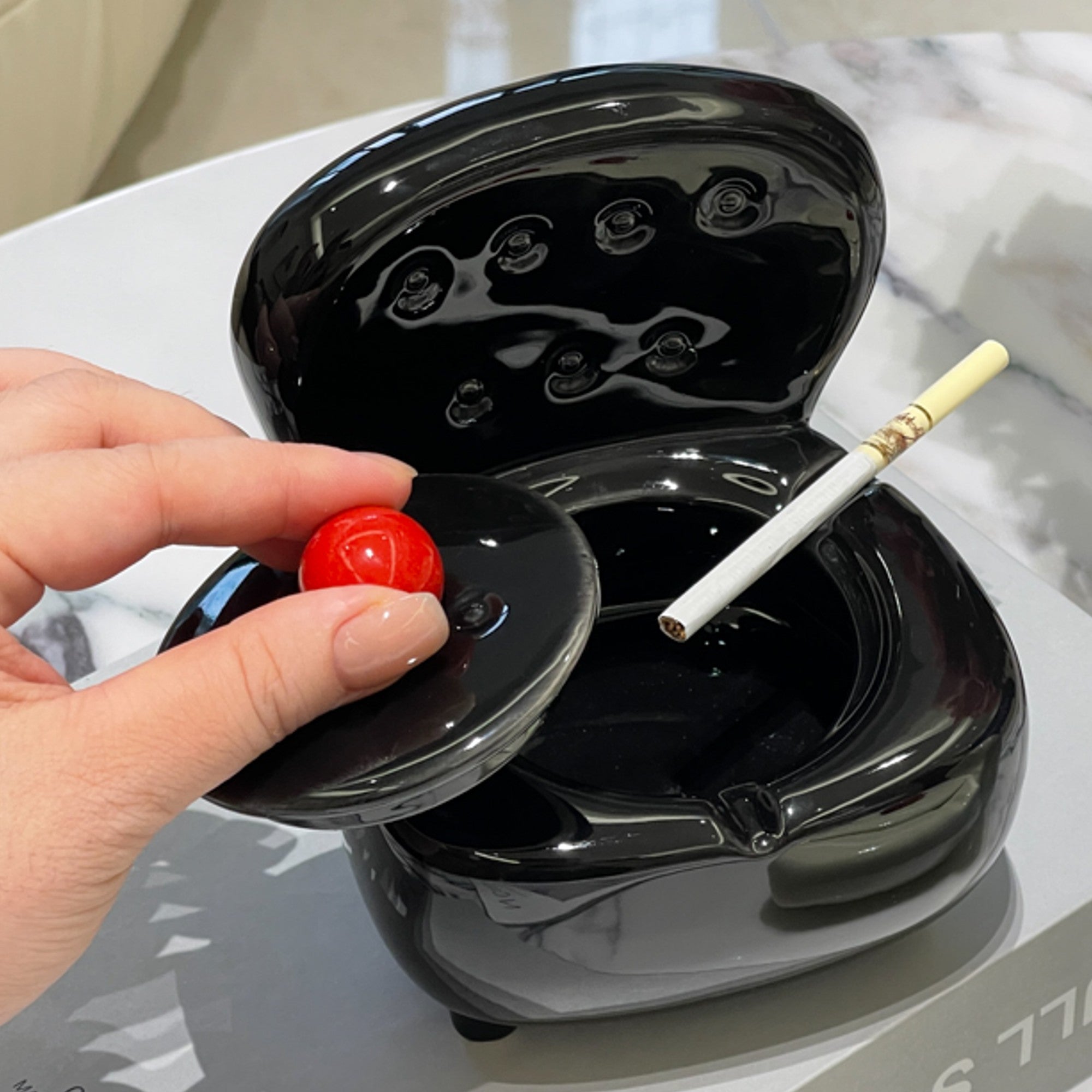 An application scenario or product detail of cute ashtray with lid cheap - Image 23