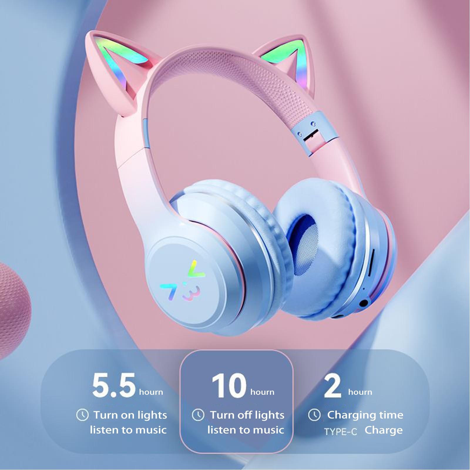 An application scenario or product detail of cute headphones - Image 13