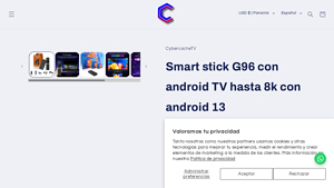 CyberCache - Smart Stick G96 8K Android TV
