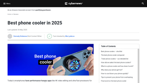 CyberNews - Best Phone Coolers in 2025