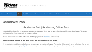 Cyclone Blasters - Sandblaster Parts