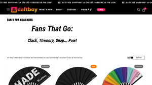 Daft Boy - Bamboo Folding Hand Fans